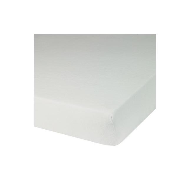 Protège Matelas UNI Blanc Molleton Supérieur 100% Coton 160x200