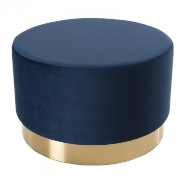 Pouf Rond AGATHA Bleu