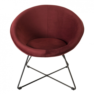 Fauteuil Cocooning AGATHA Rouge