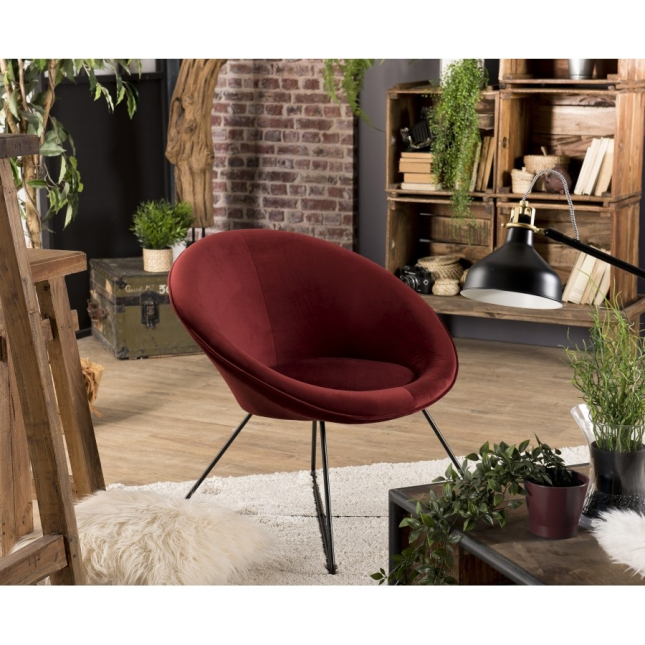 Fauteuil Cocooning AGATHA Rouge Fauteuil Cocooning AGATHA Rouge