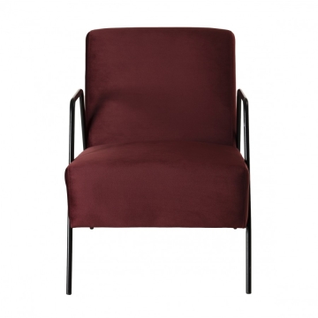 Fauteuil Lounge AGATHA Rouge