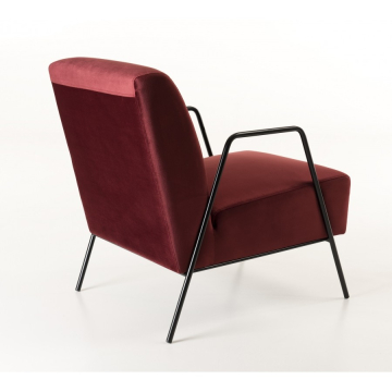 Fauteuil Lounge AGATHA Rouge