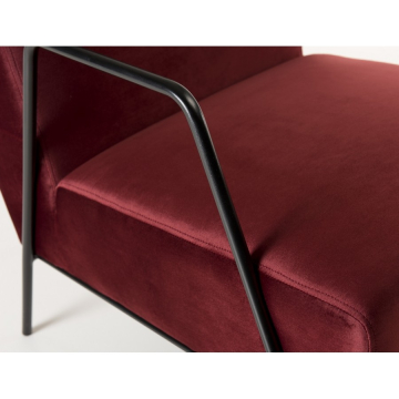 Fauteuil Lounge AGATHA Rouge