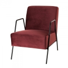 Fauteuil Lounge AGATHA Rouge