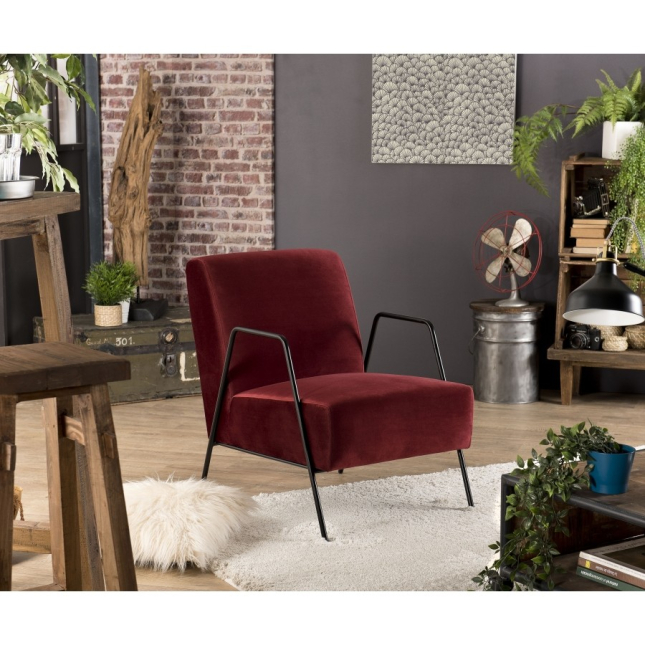 Fauteuil Lounge AGATHA Rouge Fauteuil Lounge AGATHA Rouge