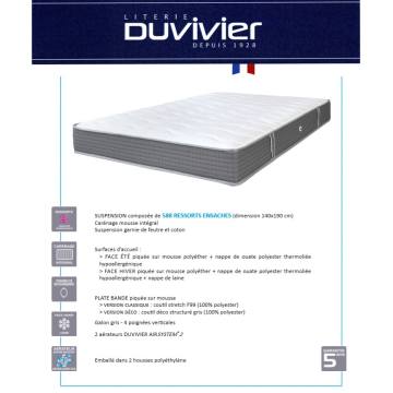 Matelas Duvivier NOCTURNE