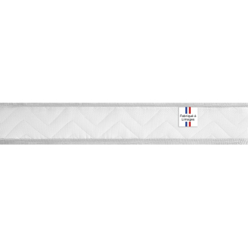 Ensemble Matelas Douces Nuits Mawi Mousse 25 kg/m3 + Sommier Base Ferme