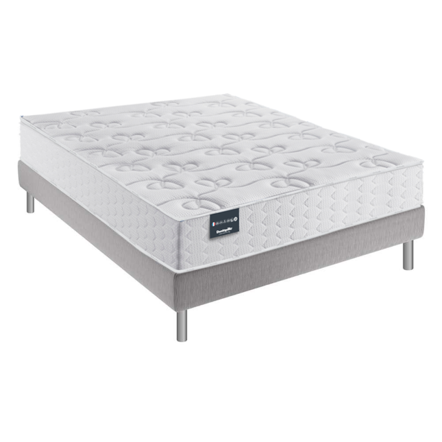 Ensemble Dunlopillo LOTUS Sommier Confort Ferme 160x200