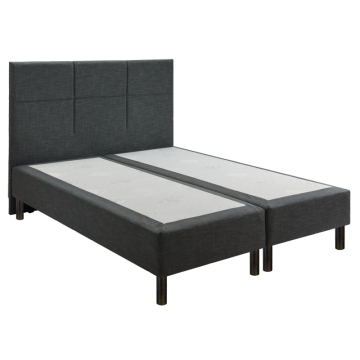 Sommier Epeda Enchanteur Boxspring 3 en 1 Gris Chiné