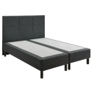 Sommier Epeda Enchanteur Boxspring 3 en 1 Gris Chiné