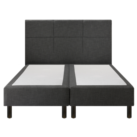Sommier Epeda Enchanteur Boxspring 3 en 1 Gris Chiné