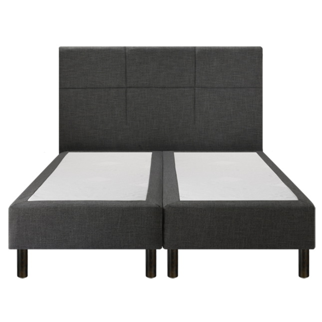 Sommier Epeda Enchanteur Boxspring 3 en 1 Gris Chiné Sommier Epeda Enchanteur Boxspring 3 en 1 Gris Chiné