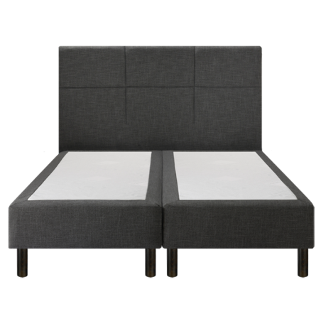 Sommier Epeda Enchanteur Boxspring 3 en 1 Gris Chiné
