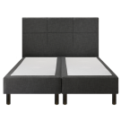 Sommier Epeda Enchanteur Boxspring 3 en 1 Gris Chiné
