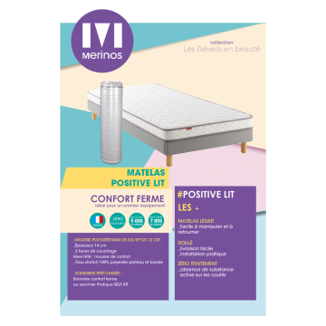 Matelas Merinos Positive Lit - Mousse Polyuréthane