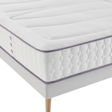 Ensemble Merinos Beauty Bed - 560 Ressorts ensachés + Sommier Confort Ferme