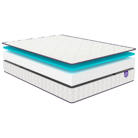 Ensemble Matelas Merinos Chill Bed - Mousse Haute Densité + Sommier Confort Ferme
