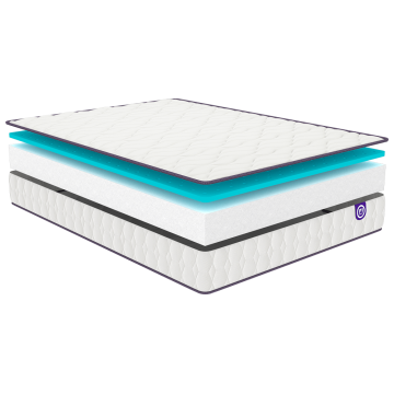 Ensemble Matelas Merinos Chill Bed - Mousse Haute Densité + Sommier Confort Medium