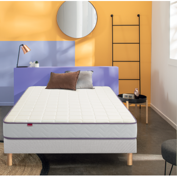 Ensemble Merinos Cool Morning - Mousse Haute Densité + Sommier Confort Ferme