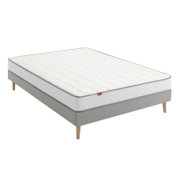 Ensemble Merinos Cool Morning - Mousse Haute Densité + Sommier Confort Ferme