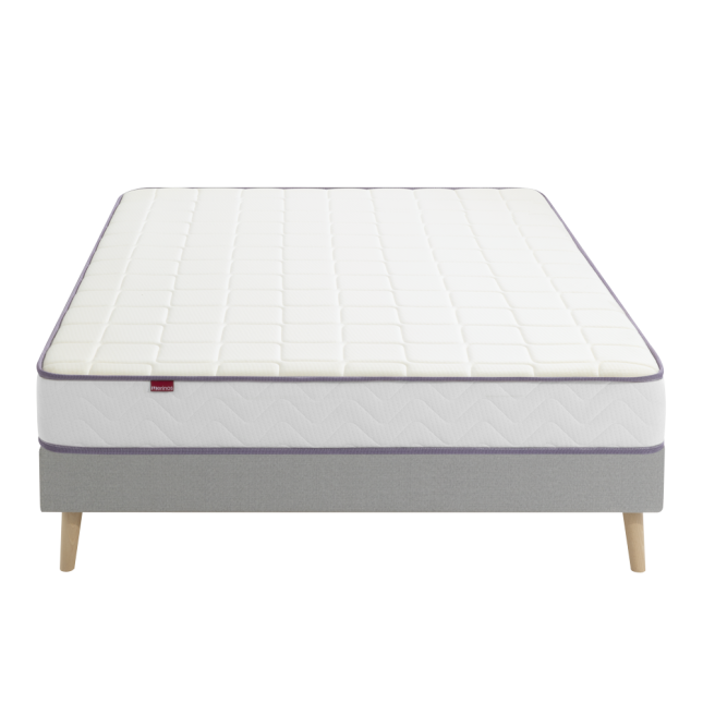 Ensemble 140x190 matelas latex ferme et son sommier tapissier