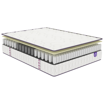 Ensemble Merinos Cosy Lit - 580 Ressorts ensachés + Sommier Confort Medium