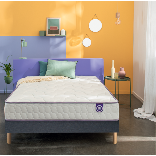 Ensemble Merinos Full Bed - 651 Ressorts ensachés + Sommier Confort Medium Ensemble Merinos Full Bed - 651 Ressorts ensachés + Sommier Confort Medium