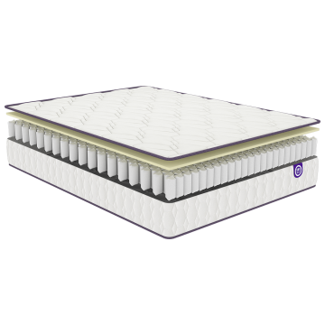 Ensemble Merinos Morning Routine - 580 Ressorts ensachés + Sommier Confort Ferme