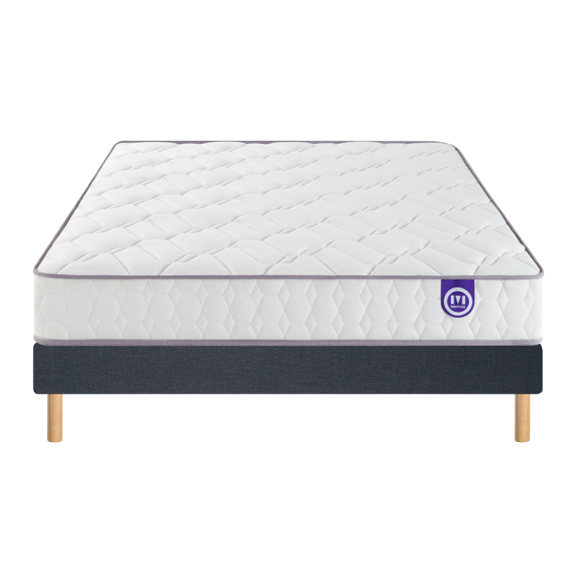 Ensemble Merinos Morning Routine - 580 Ressorts ensachés + Sommier Confort Medium Ensemble Merinos Morning Routine - 580 Ressorts ensachés + Sommier Confort Medium