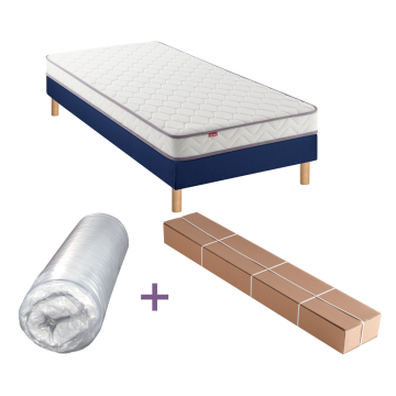 Ensemble Merinos Positive Lit - Mousse Polyuréthane + Sommier Confort Ferme