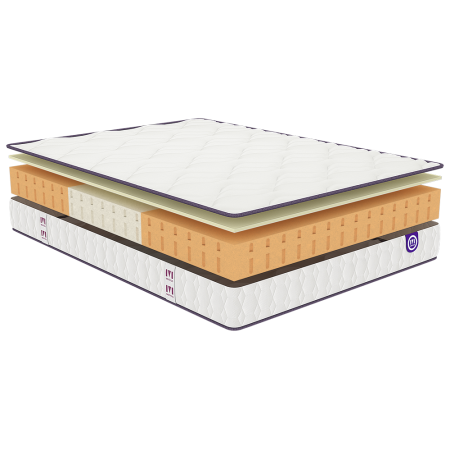 Ensemble Merinos Happy Lit - 100% Latex + Sommier Confort Medium