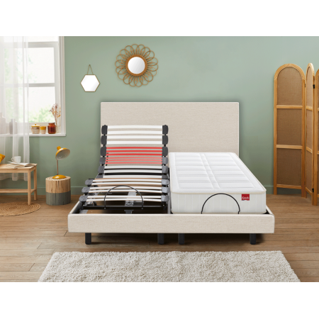 Sommier Électrique Epeda HORIZON 2 en 1 Lin Naturel