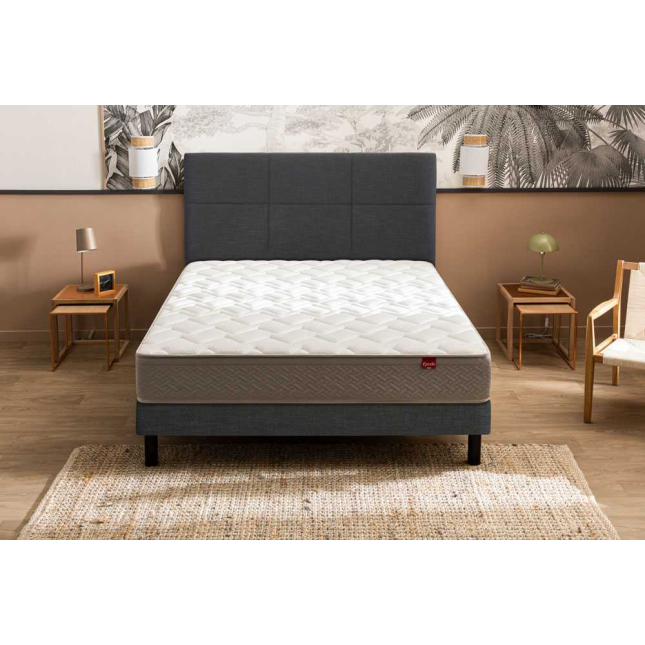 Ensemble Epeda L'Ailleurs + Sommier Confort Ferme Ensemble Epeda L'Ailleurs + Sommier Confort Ferme