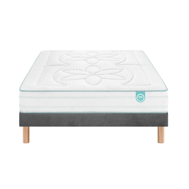 Ensemble Merinos CozyGreen 100% Latex Naturel + Sommier Confort Medium Ensemble Merinos CozyGreen 100% Latex Naturel + Sommier Confort Medium