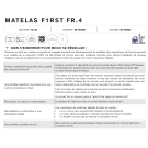 Matelas Simmons First FR.4 - 713 ressorts ensachés SenSoft Evolution