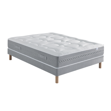 Ensemble Matelas Douces Nuits Laly 100% Latex + Sommier Base Ferme