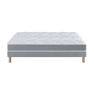 Ensemble Matelas Botaniste 100% Latex + Sommier Base Ferme