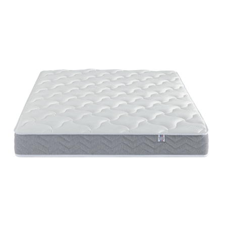 Ensemble Matelas Douces Nuits Remory 667 ressorts ensachés + 2 cm Viscoélastique + Sommier Base Ferme