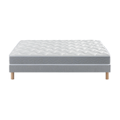 Ensemble Matelas Douces Nuits Remory 667 ressorts ensachés + 2 cm Viscoélastique + Sommier Base Ferme