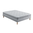 Ensemble Matelas Douces Nuits Cicareve - 667 ressorts ensachés + Sommier Base Morpho