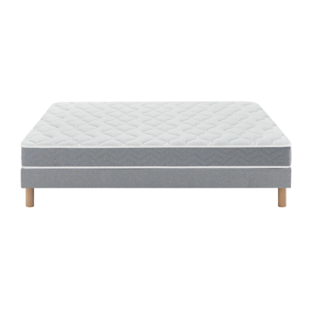 Ensemble Matelas Douces Nuits Aline 598 Ressorts ensachés + Sommier Base Ferme