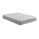 Ensemble Matelas Douces Nuits Mirage Mousse HR 35kg/m3 + Viscoélastique + Sommier Base Ferme