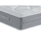 Ensemble Matelas Douces Nuits Mirage Mousse HR 35kg/m3 + Viscoélastique + Sommier Base Ferme