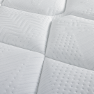 Ensemble Matelas Douces Nuits Mirage Mousse HR 35kg/m3 + Viscoélastique + Sommier Base Ferme