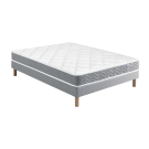 Ensemble Matelas Douces Nuits Morpheo Mousse HR 42g/m3 + Sommier Base Ferme