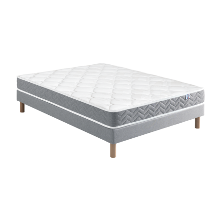 Ensemble Matelas Douces Nuits Morpheo Mousse HR 42g/m3 + Sommier Base Morpho