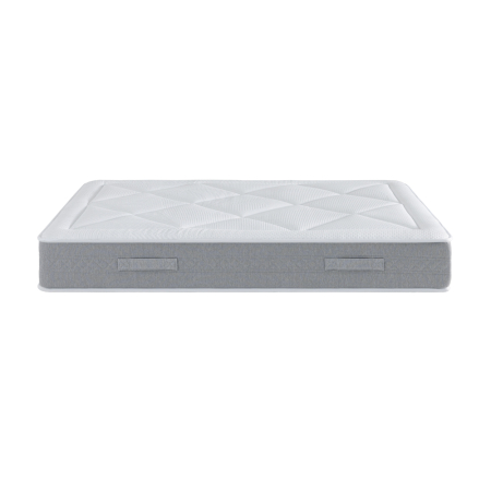 Ensemble Matelas Douces Nuits Riviera 744 ressorts ensachés + 4 cm Viscoélastique + Sommier Base Morpho