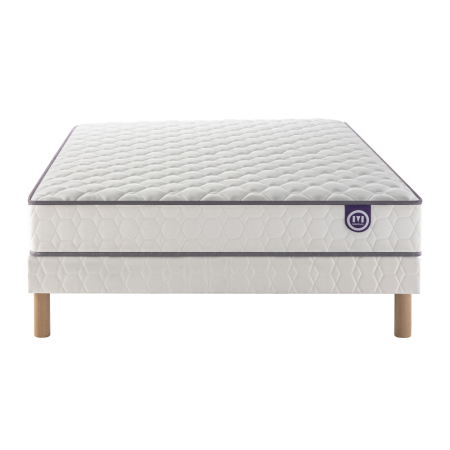 Ensemble Merinos Well Bed - 520 Ressorts ensachés + Sommier Confort Ferme