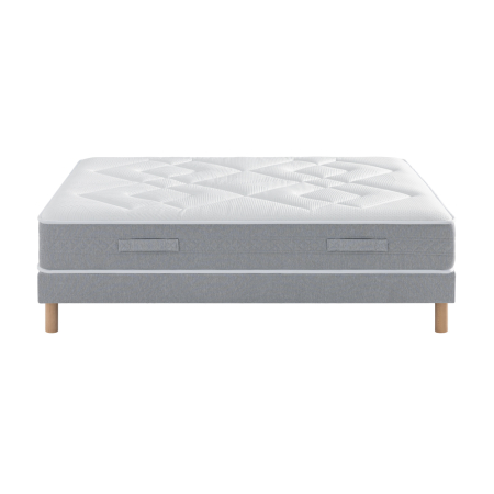 Ensemble Matelas Douces Nuits Révance 744 ressorts ensachés + Sommier Base Morpho