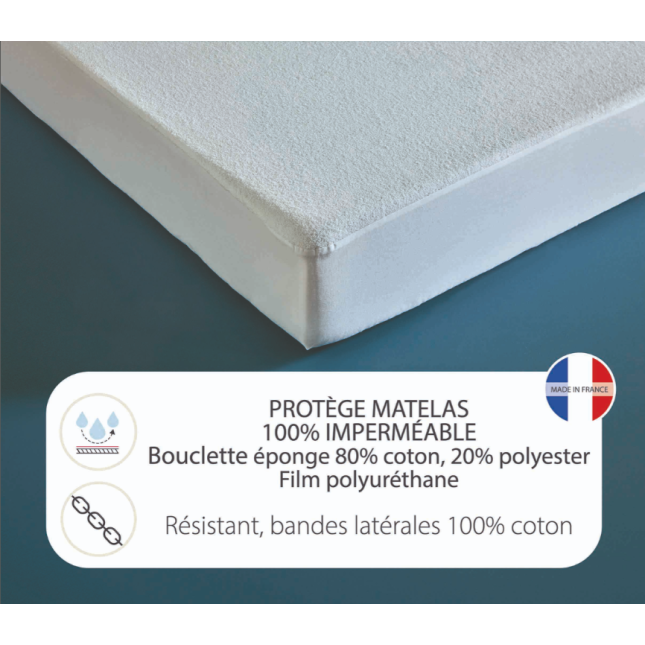 Protège Matelas Imperméable - Bonnet 40 cm Protège Matelas Imperméable - Bonnet 40 cm